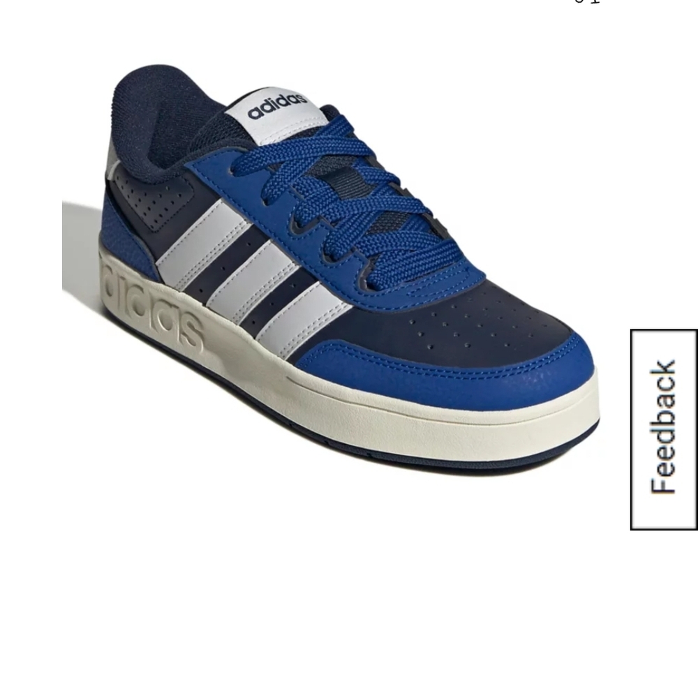 Adidas Kids Navy and White Sneakers